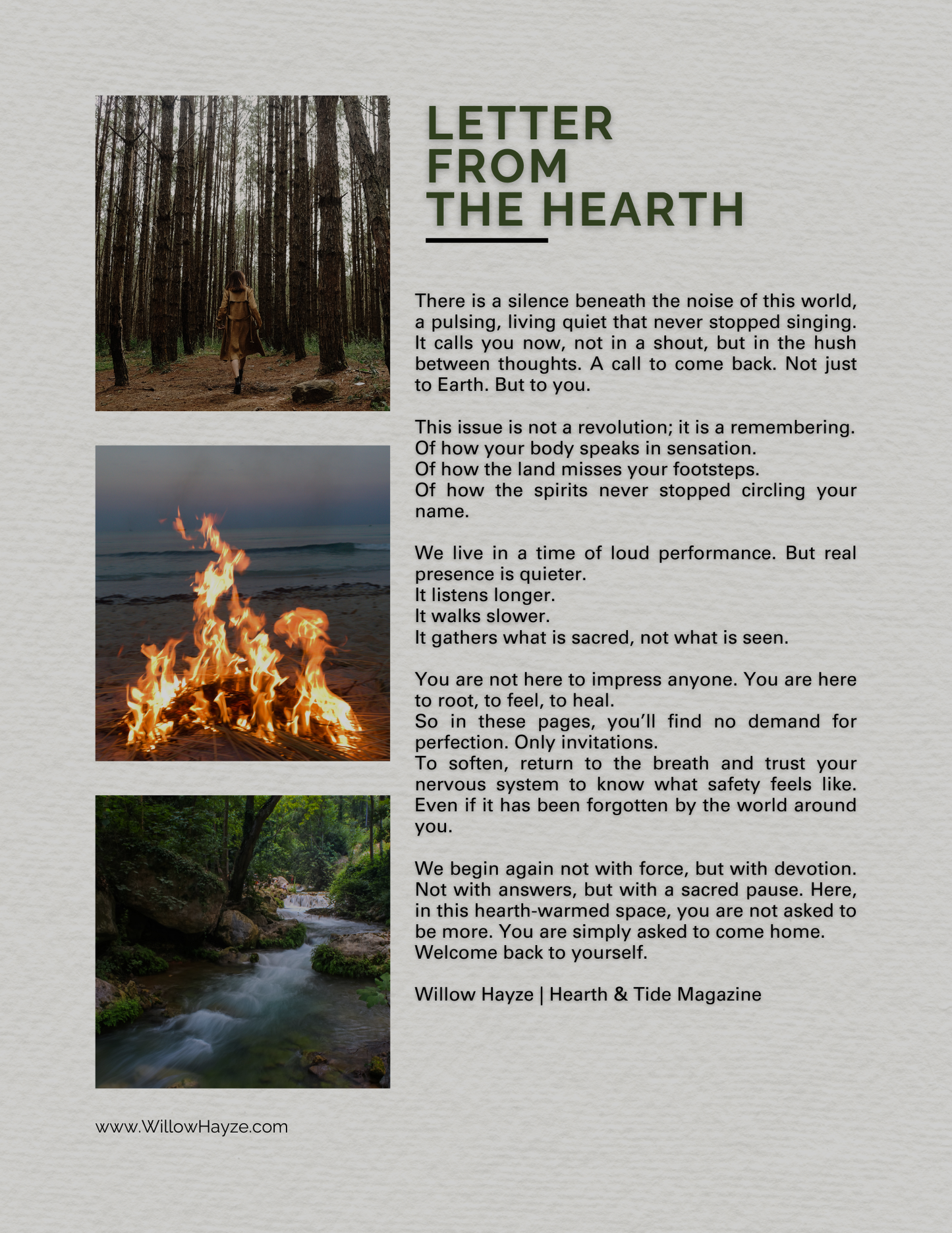 Hearth & Tide: "The Reconnection" Issue 02